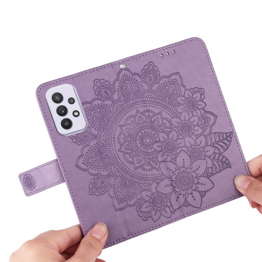 Lederhüllen Für Samsung Galaxy A33 5G Blumen-mandala