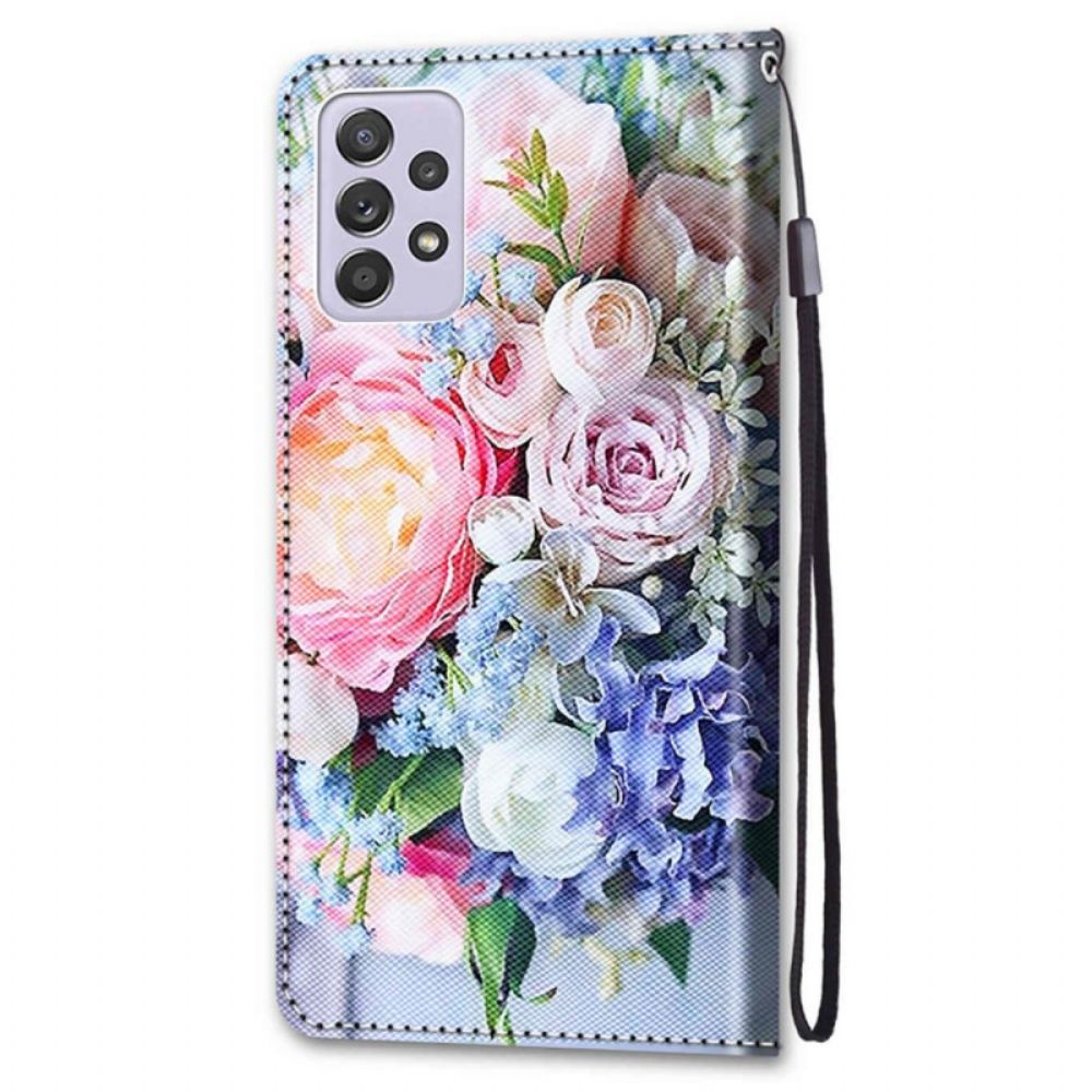 Lederhüllen Für Samsung Galaxy A33 5G Blumenwunder