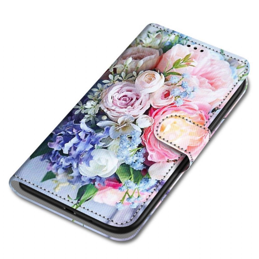 Lederhüllen Für Samsung Galaxy A33 5G Blumenwunder