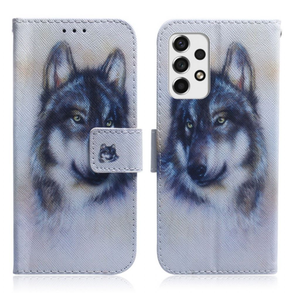 Lederhüllen Für Samsung Galaxy A33 5G Hundeblick