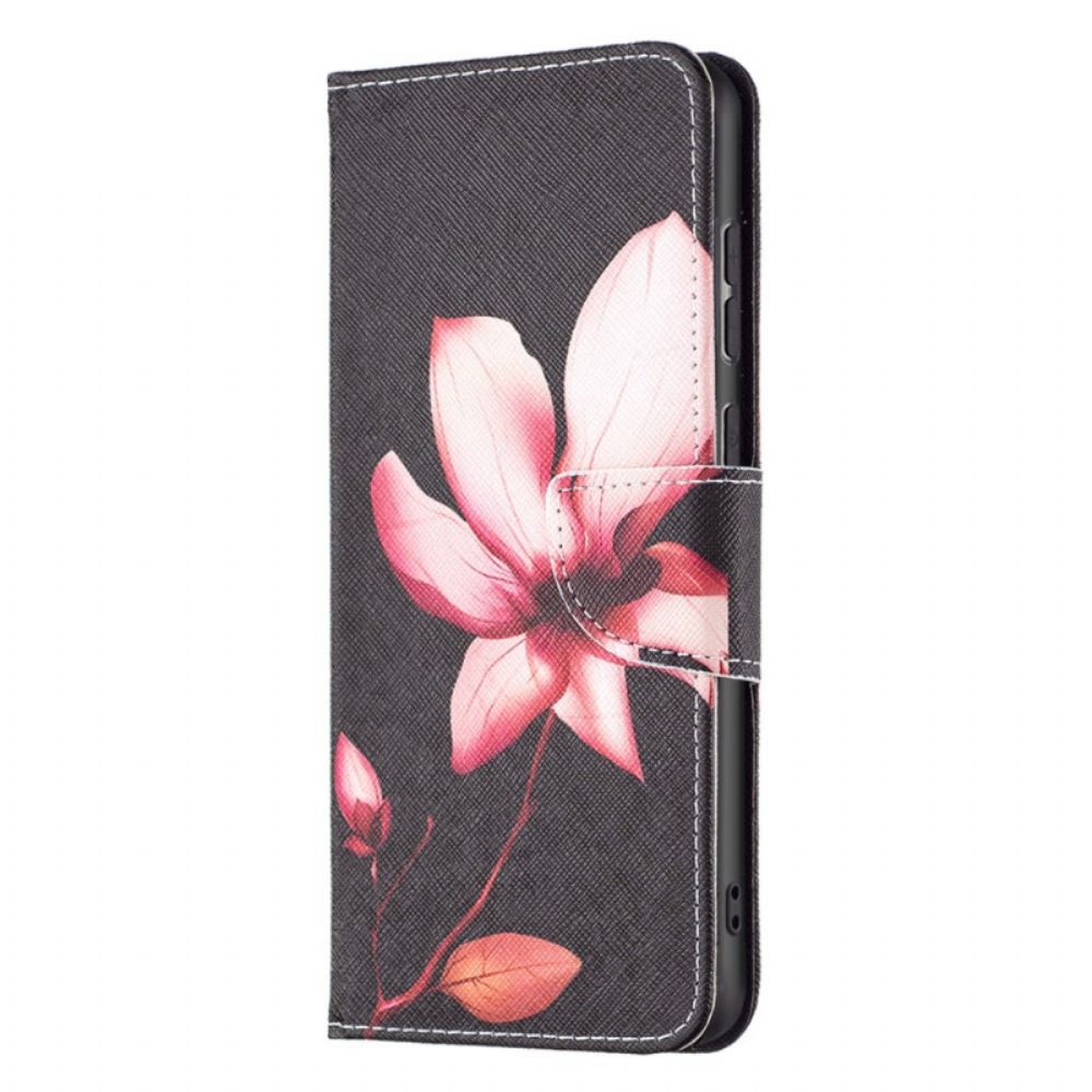 Lederhüllen Für Samsung Galaxy A33 5G Rosa Blume