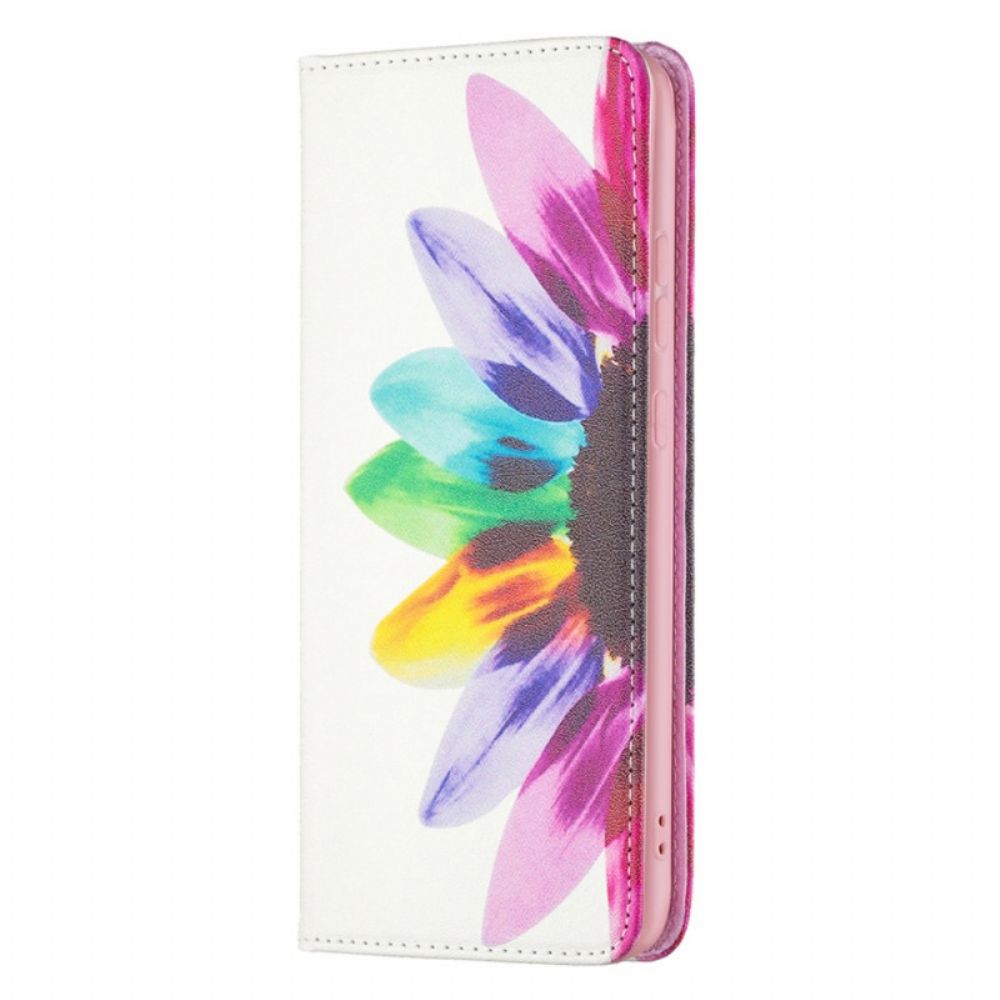 Schutzhülle Für Samsung Galaxy A33 5G Flip Case Aquarell Blume