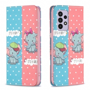 Schutzhülle Für Samsung Galaxy A33 5G Flip Case Elefantenbabys