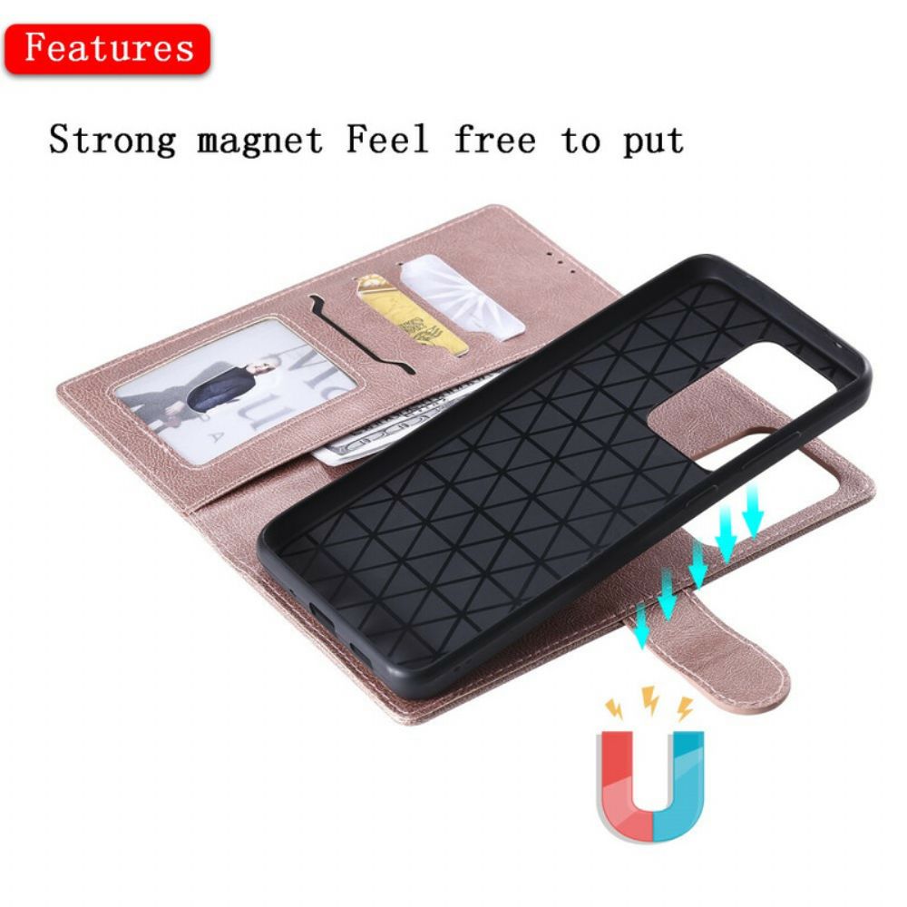 Hülle Flip Case Für Samsung Galaxy S20 Ultra Abnehmbar Und Umhängeband