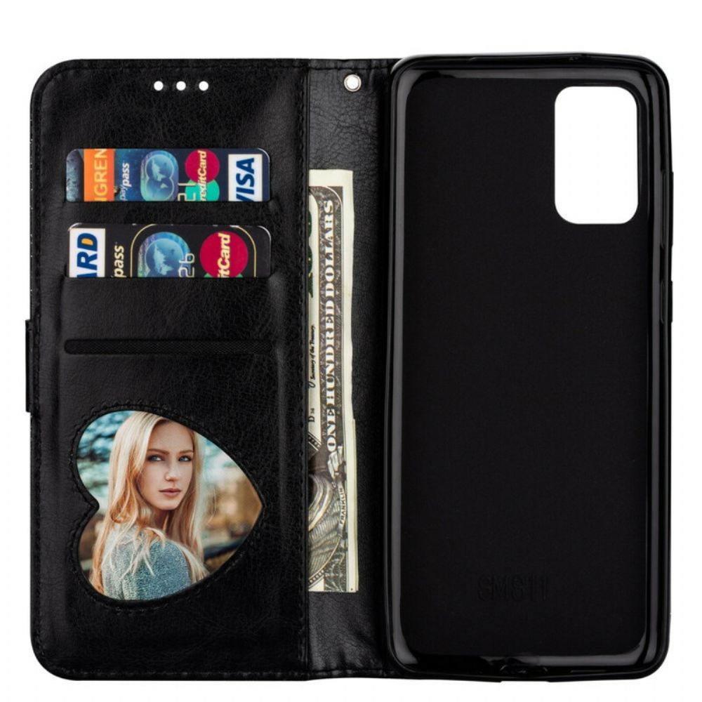 Lederhüllen Für Samsung Galaxy S20 Ultra Geldbörse Mit Pailletten