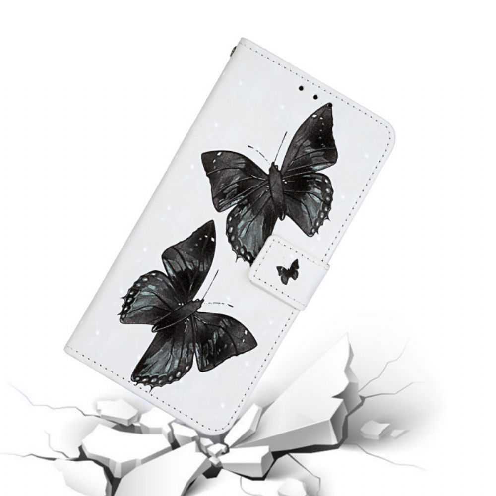 Lederhüllen Für Samsung Galaxy S20 Ultra Mit Kordel Schmetterlinge Verstellbar
