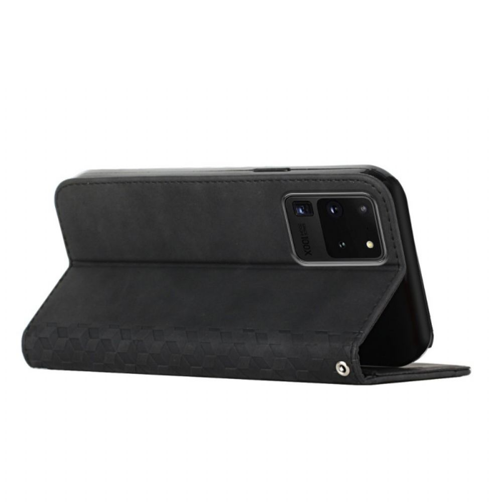 Schutzhülle Für Samsung Galaxy S20 Ultra Flip Case Geo-leder-effekt