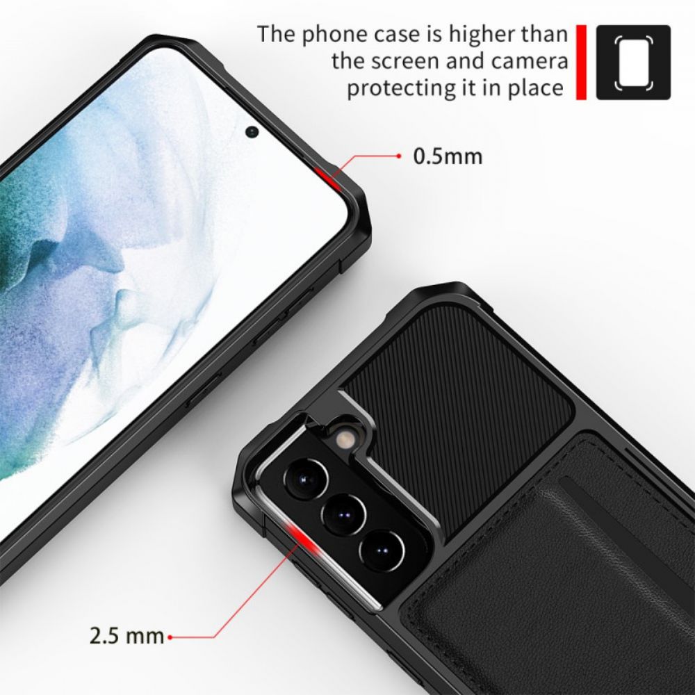Handyhülle Für Samsung Galaxy S22 5G Kartenetui Aus Kunstleder