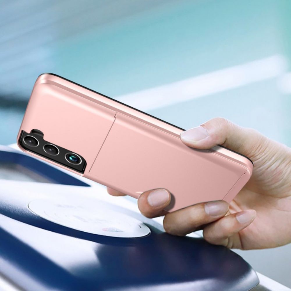 Hülle Für Samsung Galaxy S22 5G Kartenhalter Mit Reißverschluss