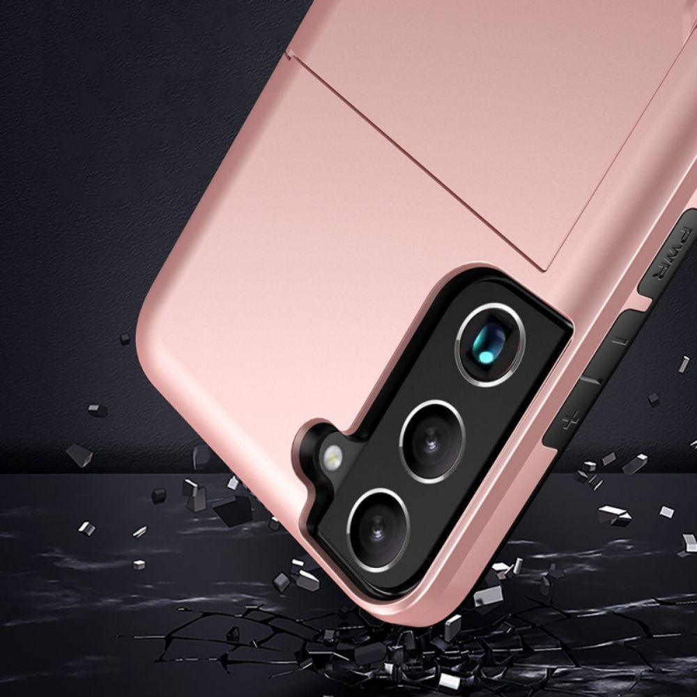 Hülle Für Samsung Galaxy S22 5G Kartenhalter Mit Reißverschluss
