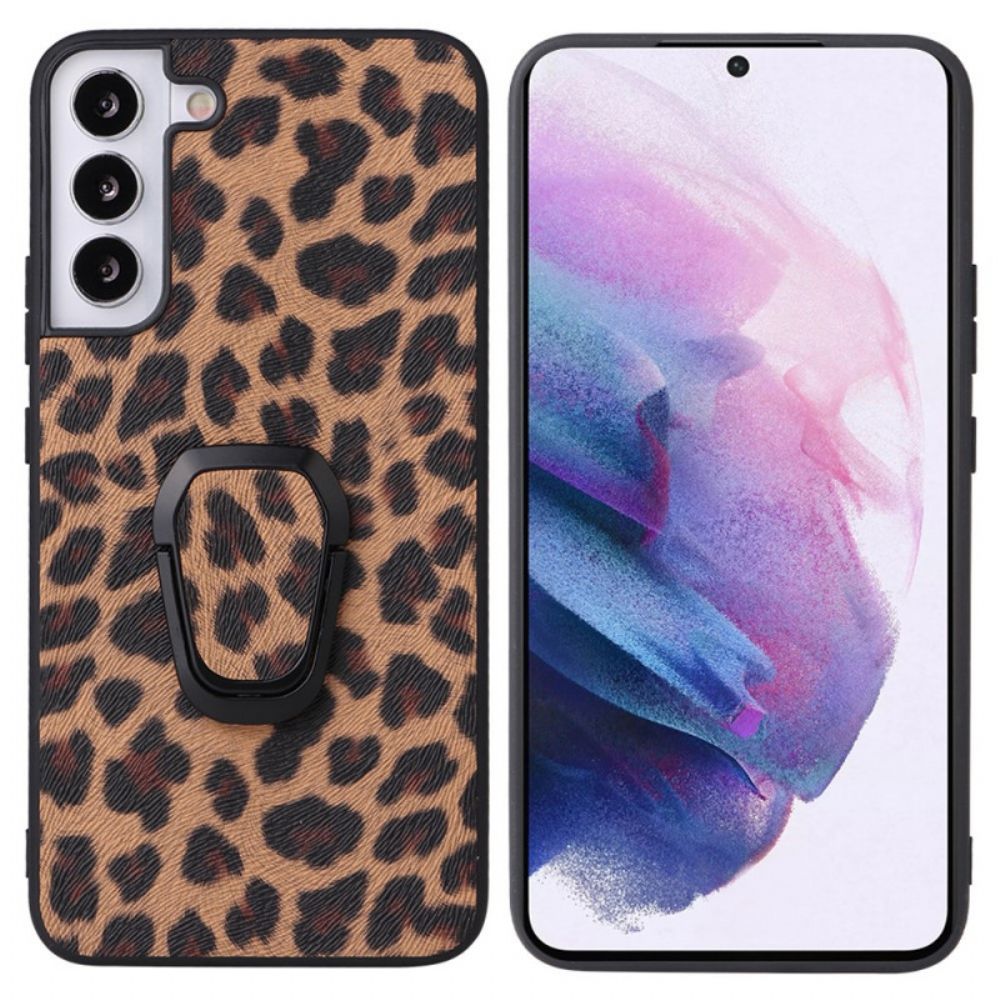 Hülle Für Samsung Galaxy S22 5G Leopard Style Ring-support