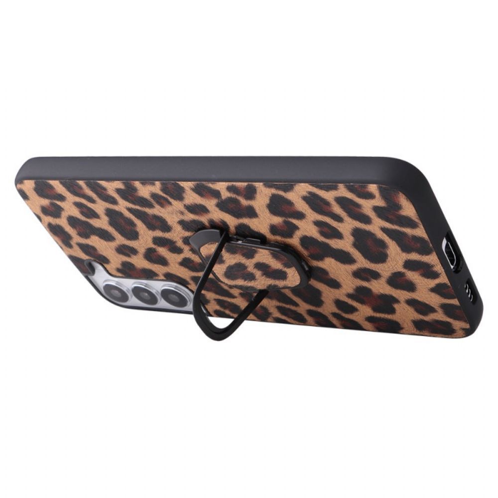 Hülle Für Samsung Galaxy S22 5G Leopard Style Ring-support