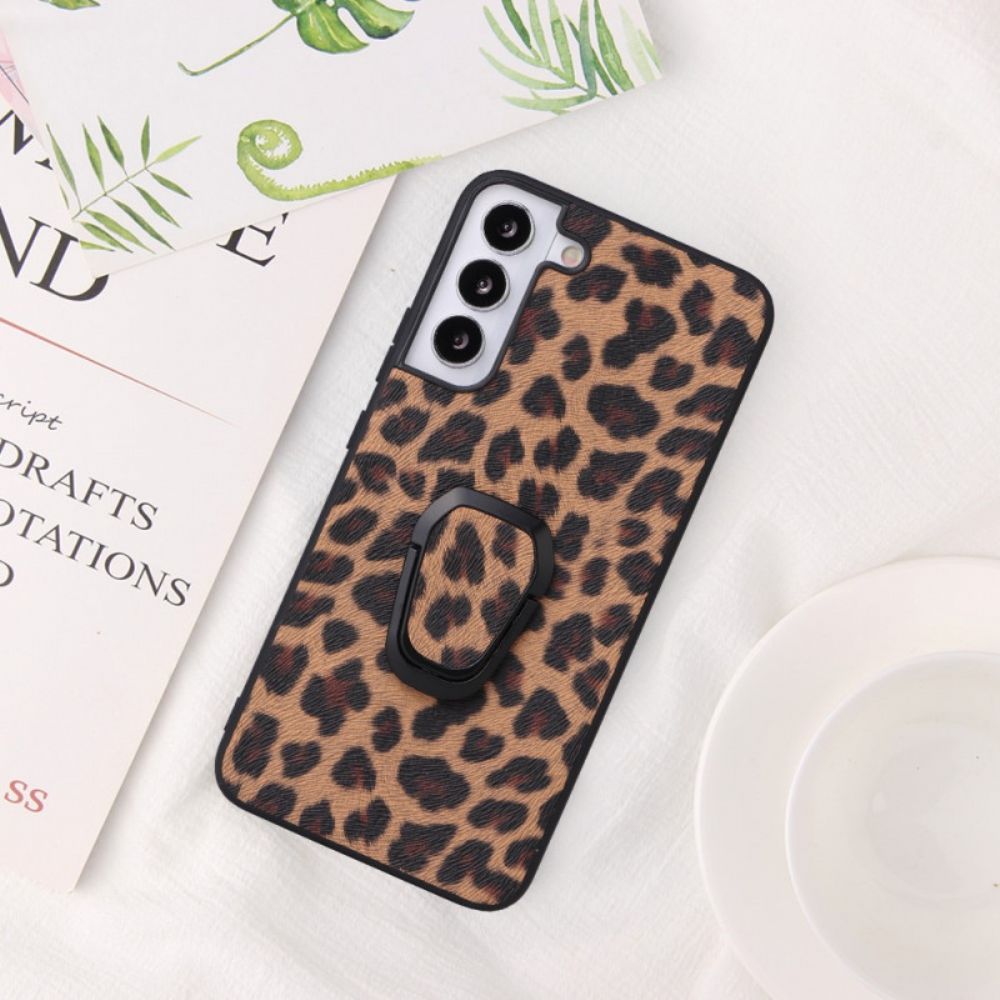 Hülle Für Samsung Galaxy S22 5G Leopard Style Ring-support
