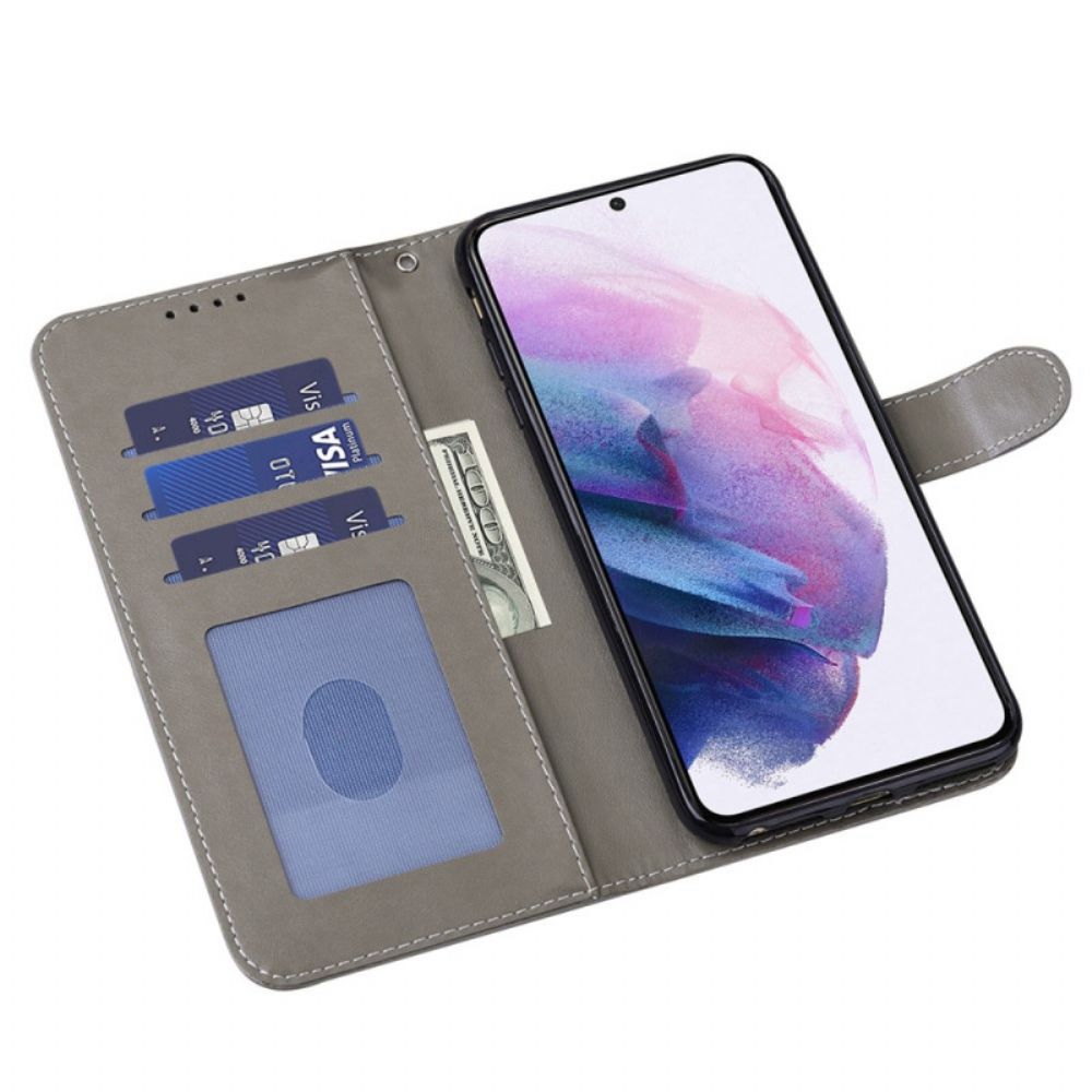 Lederhüllen Für Samsung Galaxy S22 5G Baum Und Hirsch