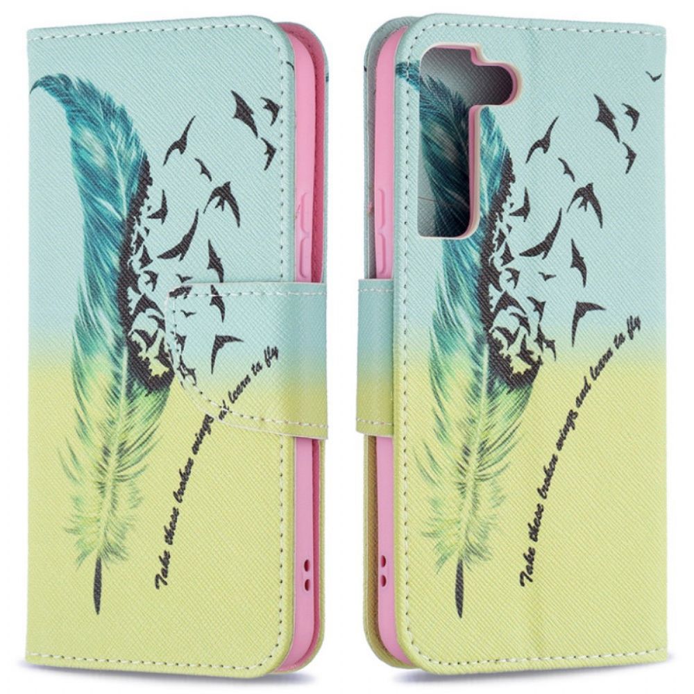 Lederhüllen Für Samsung Galaxy S22 5G Fliegen Lernen