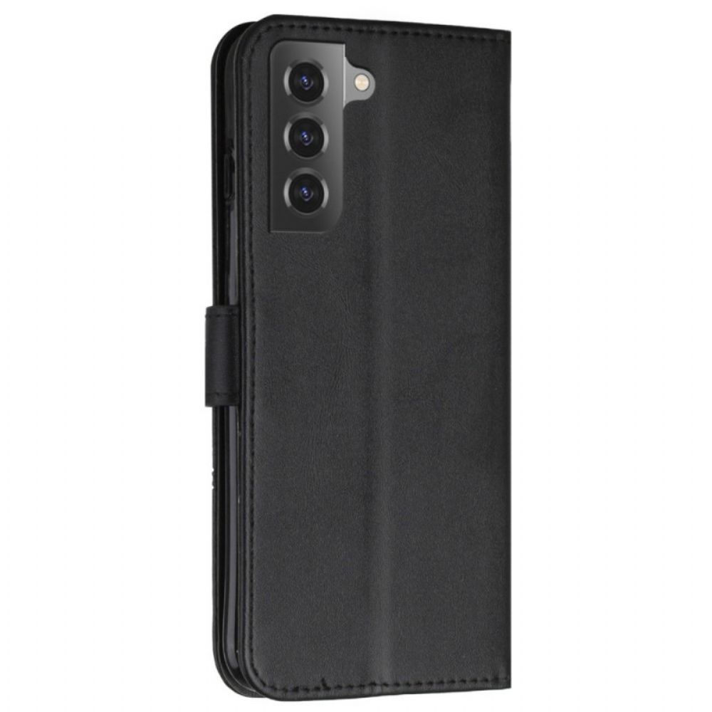 Lederhüllen Für Samsung Galaxy S22 5G Mit Kordel Geo Kunstlederarmband