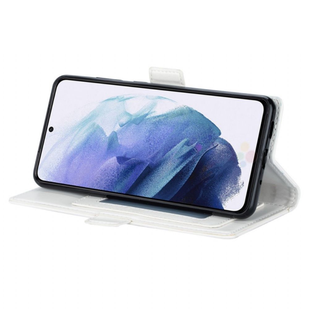 Lederhüllen Für Samsung Galaxy S22 5G Mit Kordel Mandala-dekoration Mit Band