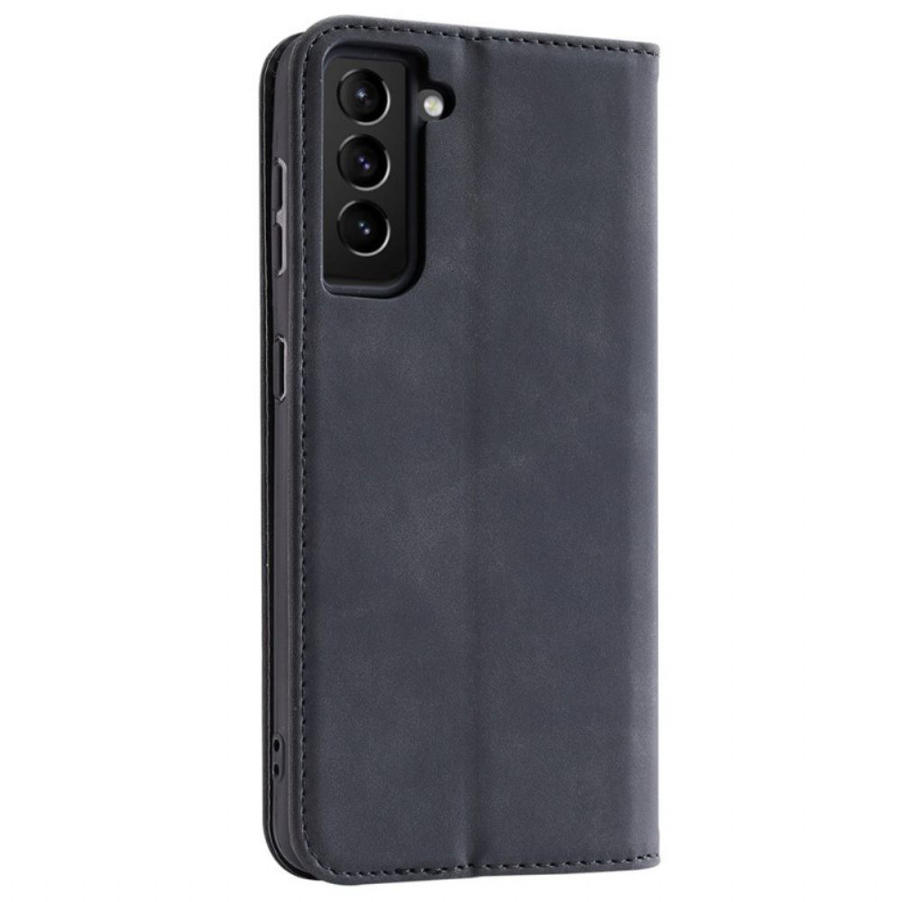 Schutzhülle Für Samsung Galaxy S22 5G Flip Case Etui Aus Kunstleder