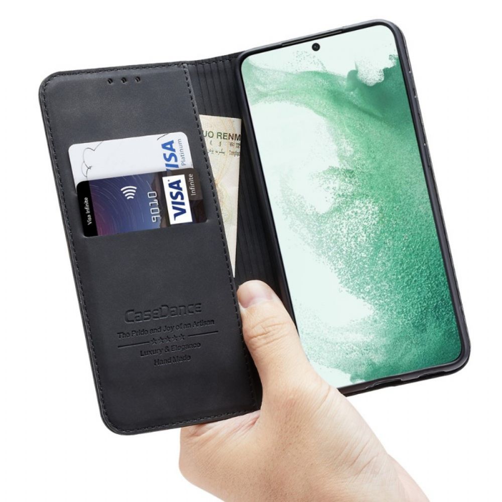 Schutzhülle Für Samsung Galaxy S22 5G Flip Case Etui Aus Kunstleder