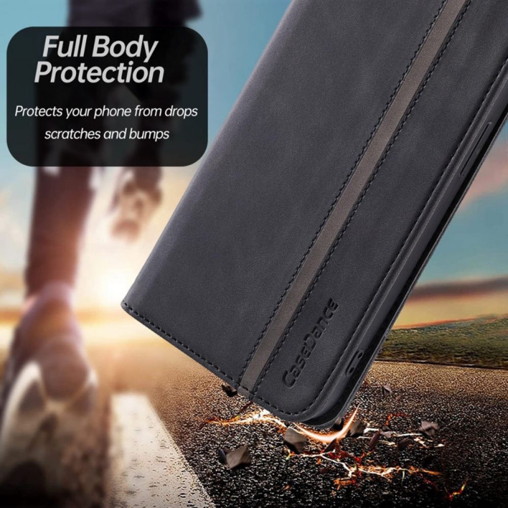 Schutzhülle Für Samsung Galaxy S22 5G Flip Case Etui Aus Kunstleder