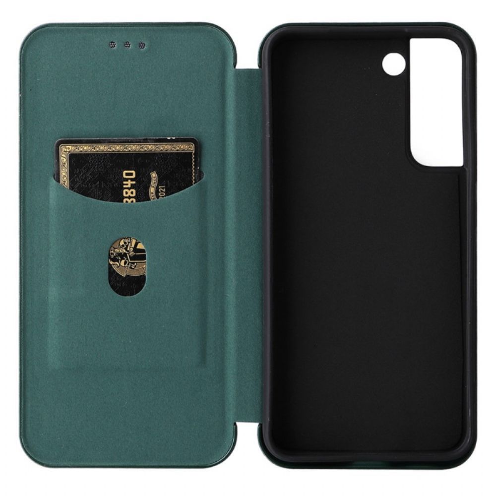 Schutzhülle Für Samsung Galaxy S22 5G Flip Case Kohlefaser