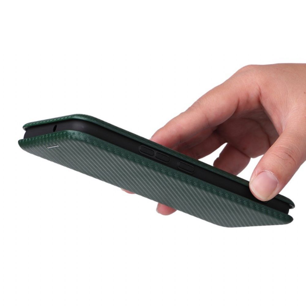 Schutzhülle Für Samsung Galaxy S22 5G Flip Case Kohlefaser