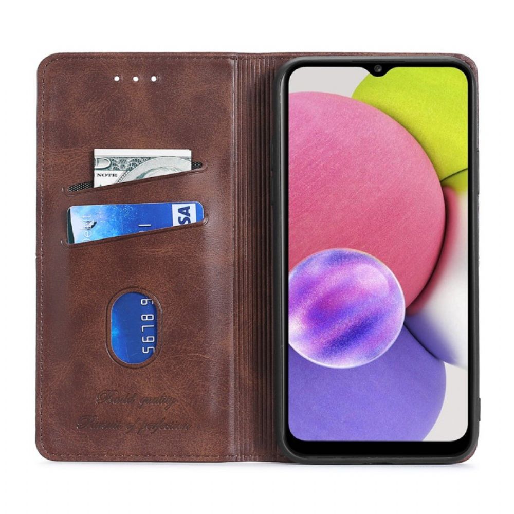 Schutzhülle Für Samsung Galaxy S22 5G Flip Case Lederstil Nähen