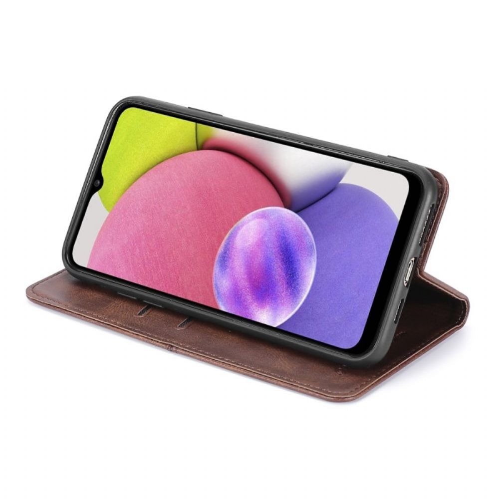 Schutzhülle Für Samsung Galaxy S22 5G Flip Case Lederstil Nähen