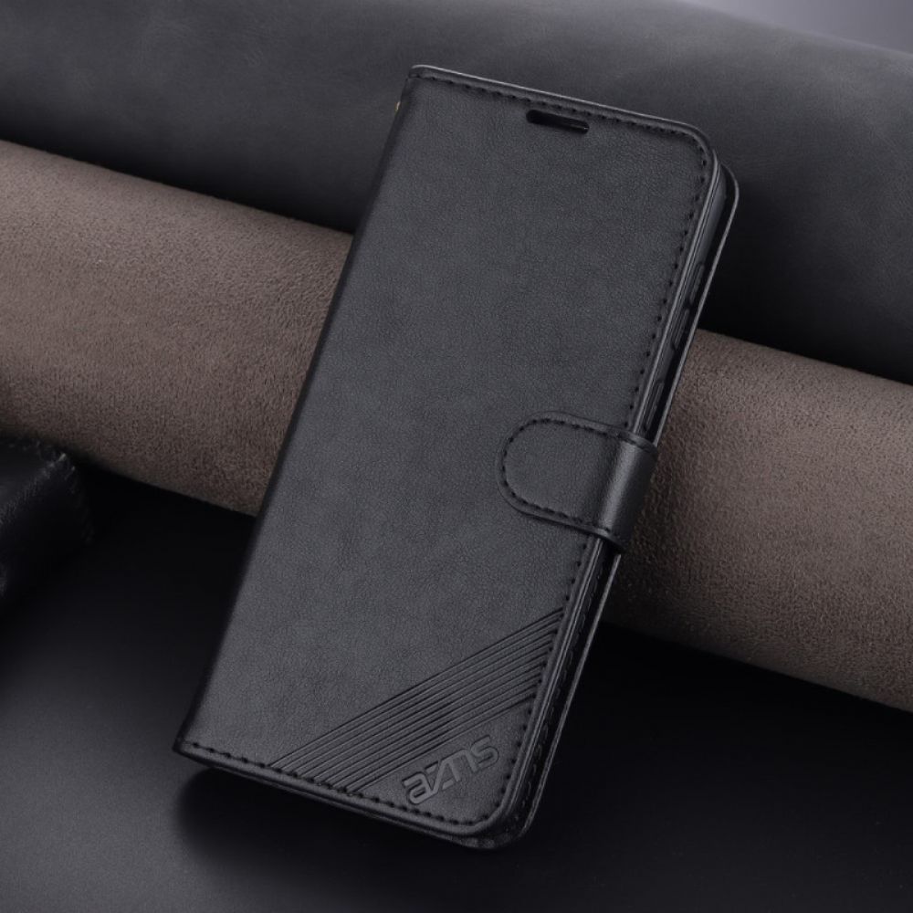 Flip Case Für Oppo Reno 8 Lite Azns-lederstil