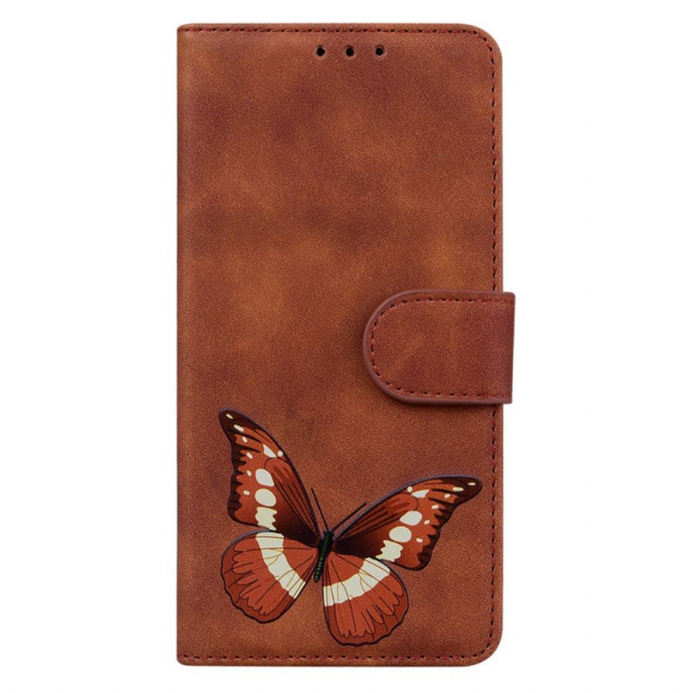 Lederhüllen Für Oppo Reno 8 Lite Schmetterling