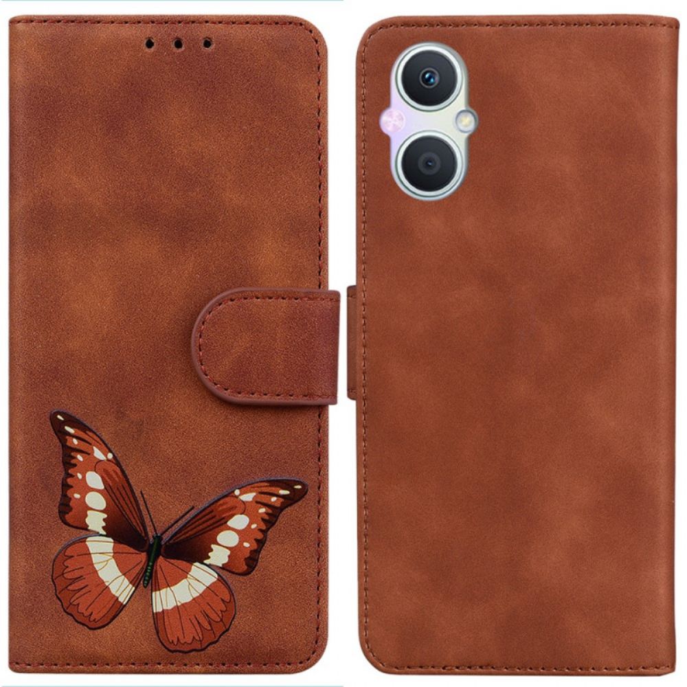 Lederhüllen Für Oppo Reno 8 Lite Schmetterling