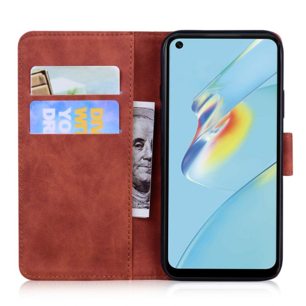 Lederhüllen Für Oppo Reno 8 Lite Schmetterling