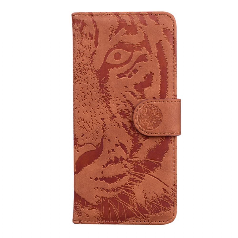 Lederhüllen Für Oppo Reno 8 Lite Tigerdruck