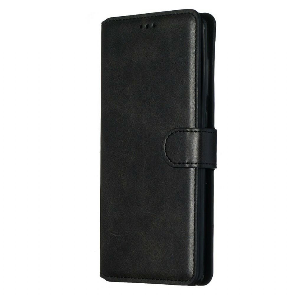 Flip Case Für Samsung Galaxy A71 Einfarbige Serie