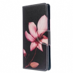 Flip Case Für Samsung Galaxy A71 Rosa Blume