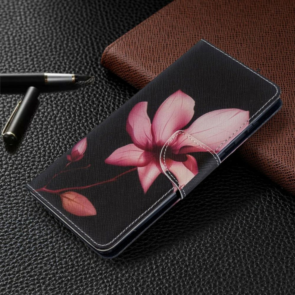 Flip Case Für Samsung Galaxy A71 Rosa Blume