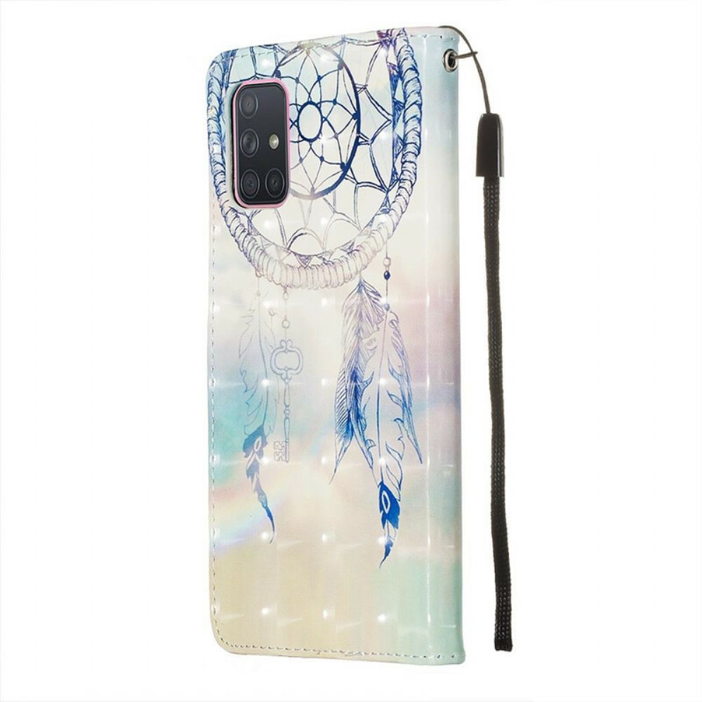 Flip Case Für Samsung Galaxy A71 Wasserfarbener Traumfänger