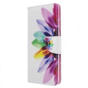 Lederhüllen Für Samsung Galaxy A71 Aquarell Blume