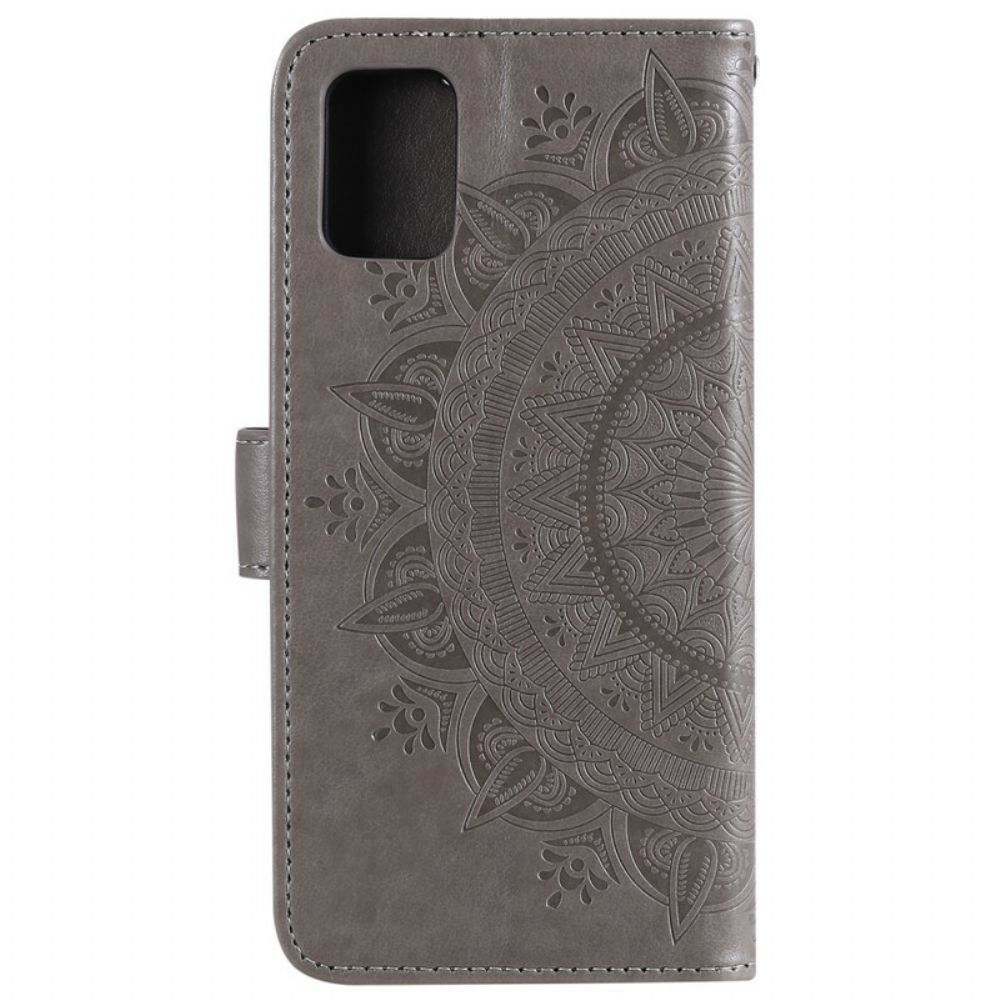 Lederhüllen Für Samsung Galaxy A71 Sonnen-mandala