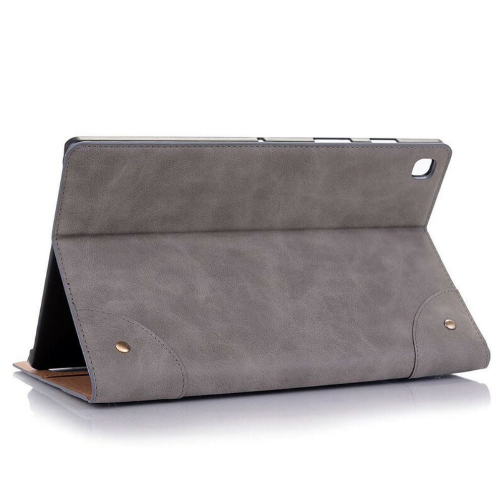 Case Für Samsung Galaxy Tab A7 Lite Vintage Nieten Aus Kunstleder