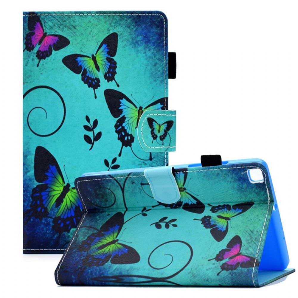 Flip Case Für Samsung Galaxy Tab A7 Lite Einzigartige Schmetterlinge