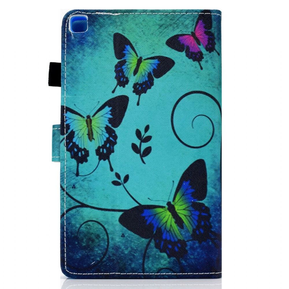 Flip Case Für Samsung Galaxy Tab A7 Lite Einzigartige Schmetterlinge