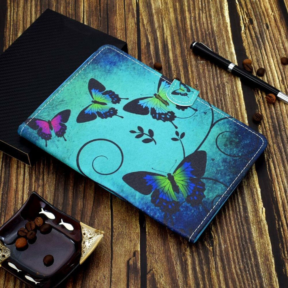 Flip Case Für Samsung Galaxy Tab A7 Lite Einzigartige Schmetterlinge