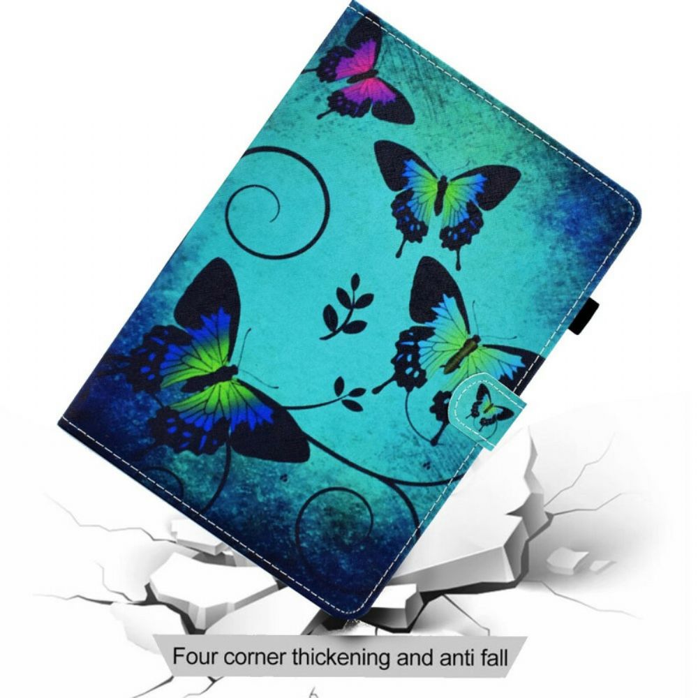 Flip Case Für Samsung Galaxy Tab A7 Lite Einzigartige Schmetterlinge