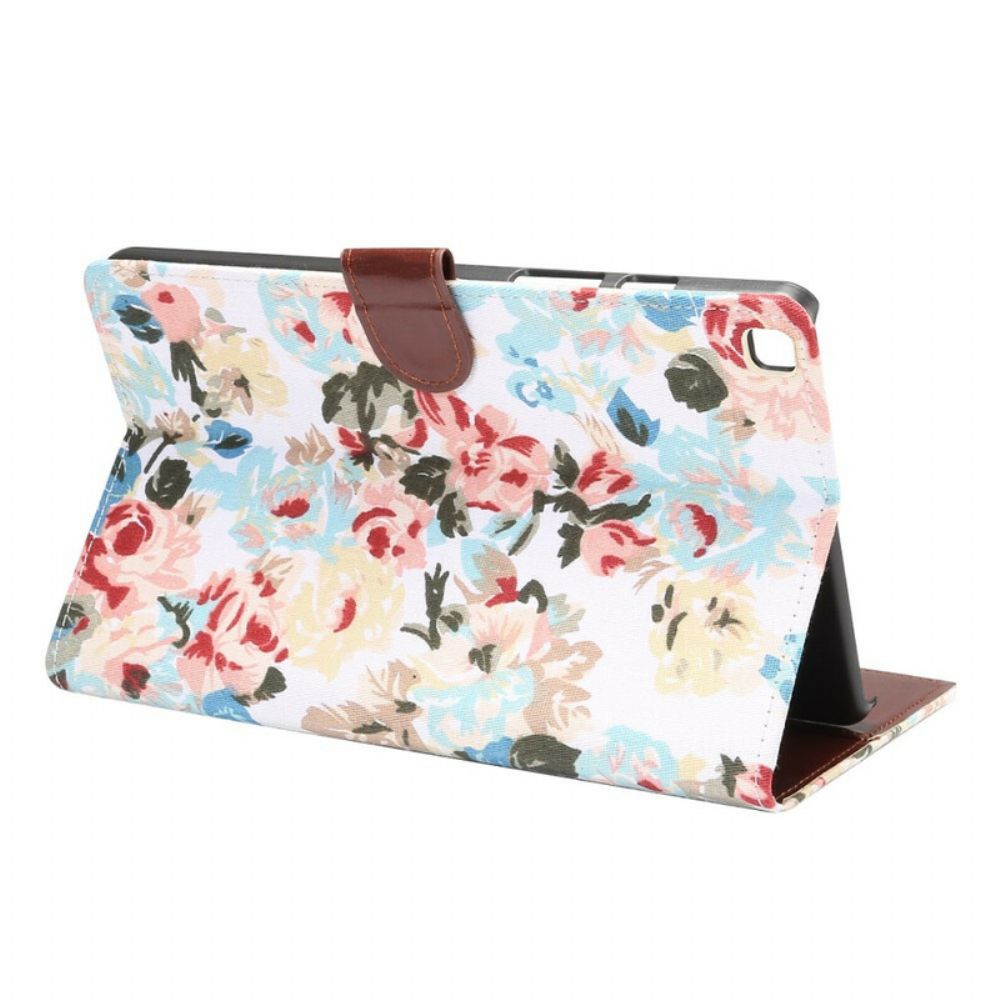Flip Case Für Samsung Galaxy Tab A7 Lite Freiheitsblumen