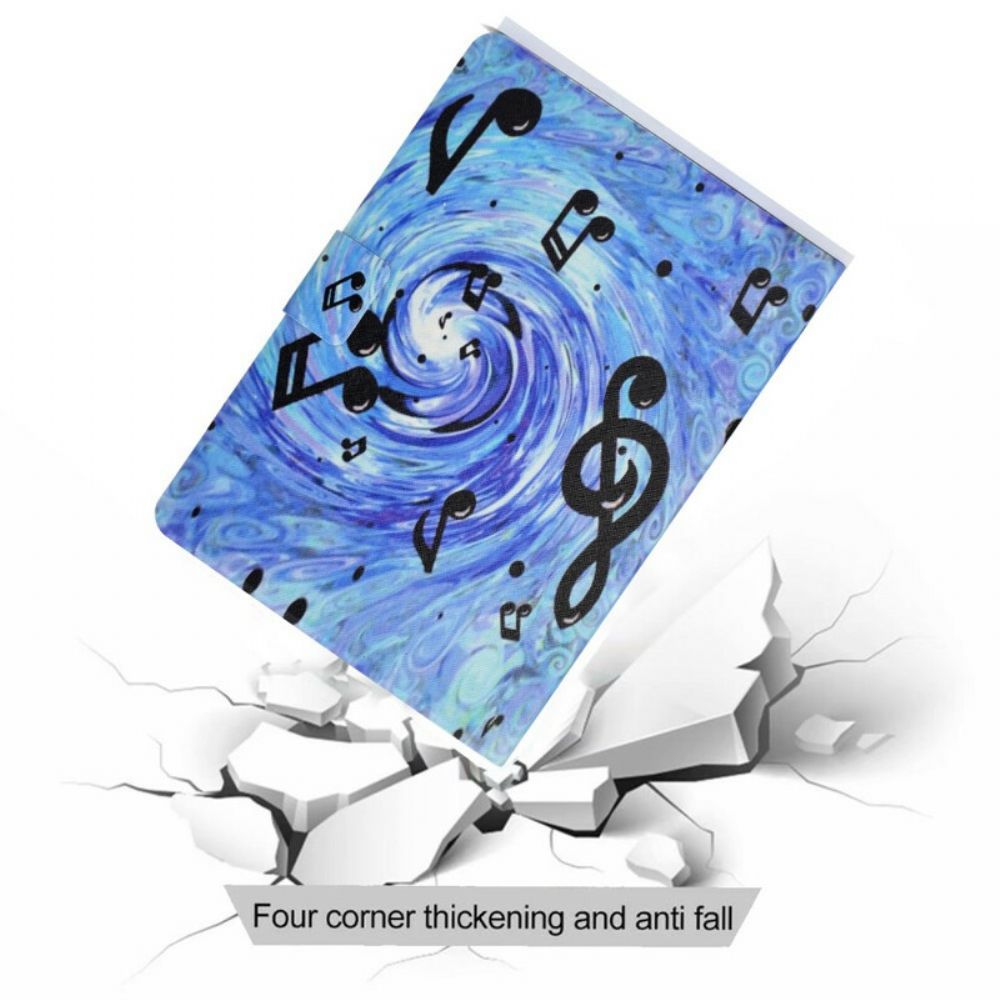 Lederhüllen Für Samsung Galaxy Tab A7 Lite Musiknotizen