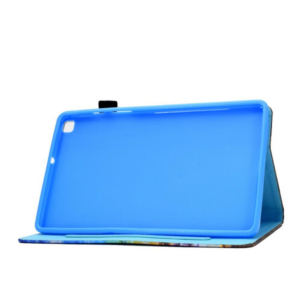 Lederhüllen Für Samsung Galaxy Tab A7 Lite Regenbogenschmetterlinge