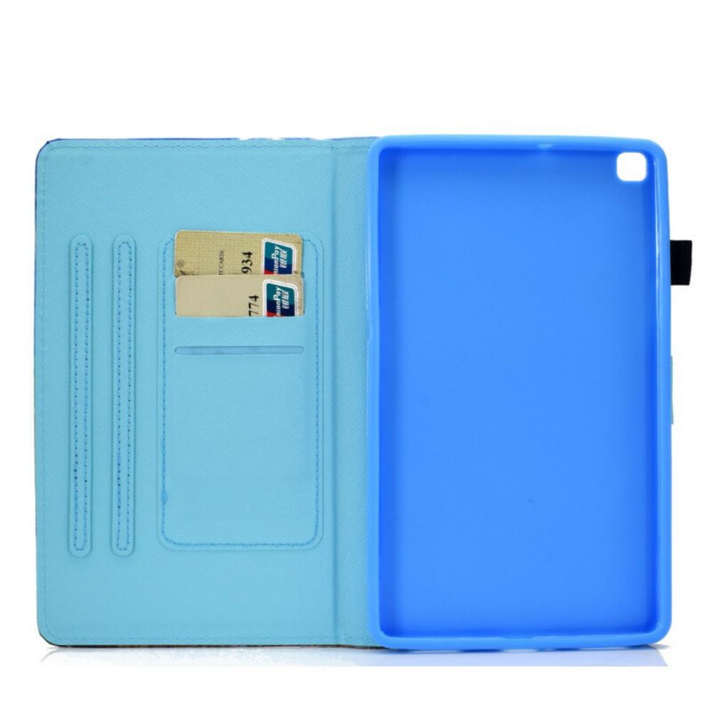 Lederhüllen Für Samsung Galaxy Tab A7 Lite Regenbogenschmetterlinge