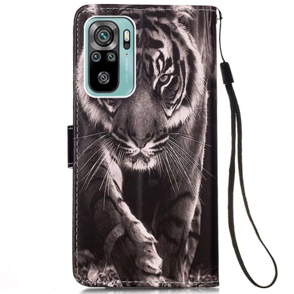 Flip Case Für Samsung Galaxy A53 5G Mit Kordel Geschnallter Nachttiger