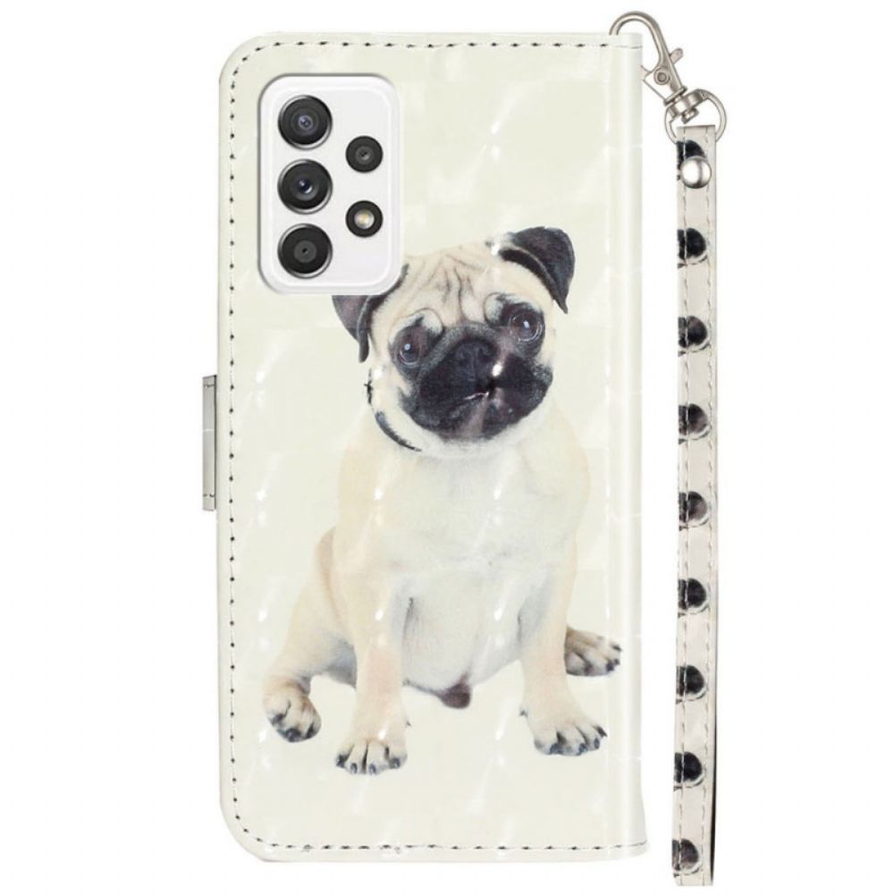 Flip Case Für Samsung Galaxy A53 5G Mit Kordel Tangahund